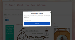 Desktop Screenshot of ijustwanttopeealone.com