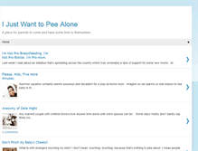 Tablet Screenshot of ijustwanttopeealone.com